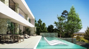 Complesso residenziale innovativo con ville eleganti e mediterranee vicino al campo da golf