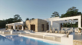 Villa di nuova costruzione con vista fantastica vicino alla spiaggia in vendita a Cala Conta