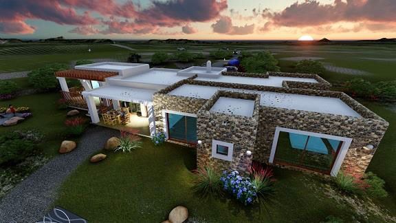 Terreno con progetto di base approvato per una casa unifamiliare con piscina a Cap de Barbaria Formentera